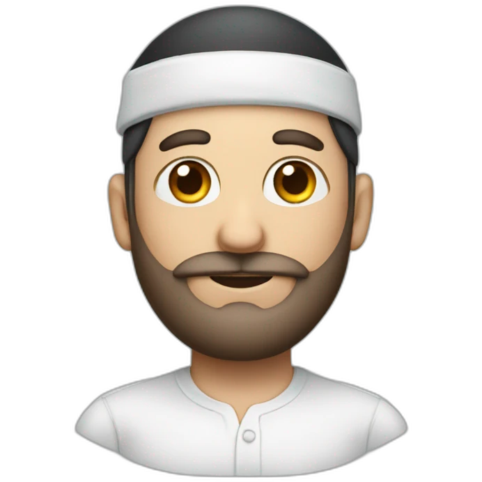 Jewish man with a kippah emoji