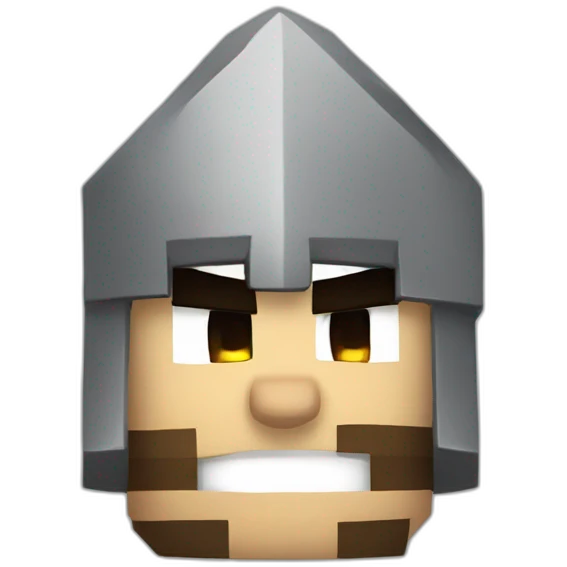 Angry minecraft sword character emoji