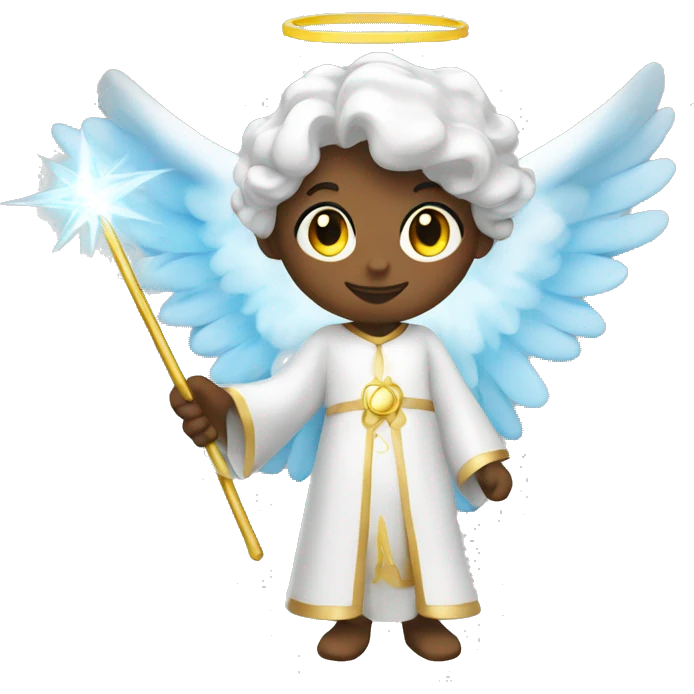 Angel with a magic wand emoji