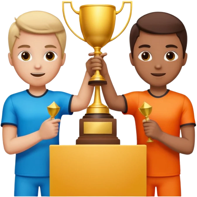 Versus / Duel : deux joueurs + VS, trophée/podium, ou deux écrans avec même objectif. emoji