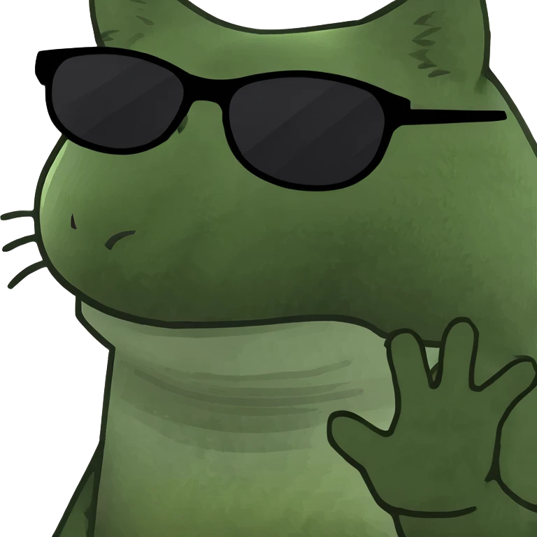 Cat with sunglasses emoji