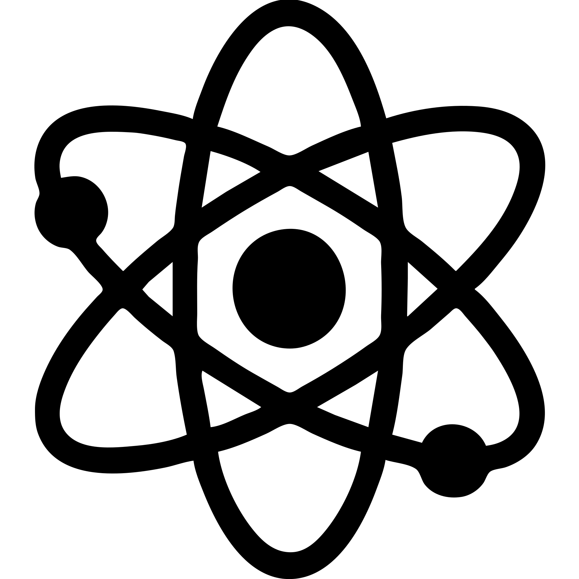 an atom with lavender-pink colors emoji