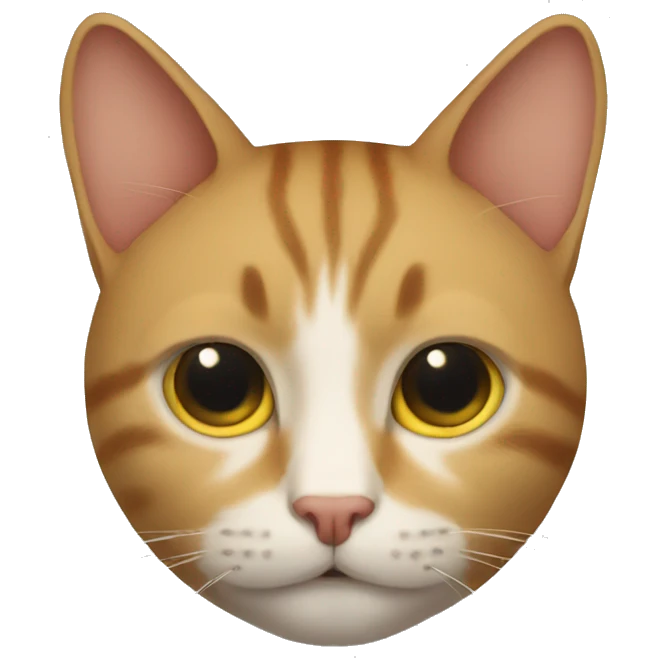 Man head on cat body emoji