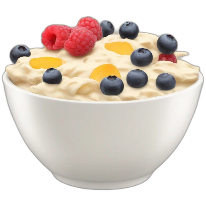 skyr-oats-bowl-with-fruit emoji