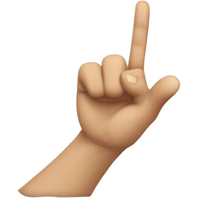 Pointer fingers touching emoji
