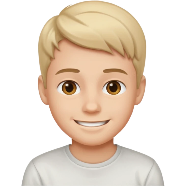 smiling boy in simple shirt emoji