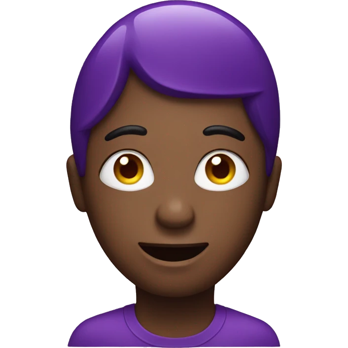 Face holding eggplant emoji