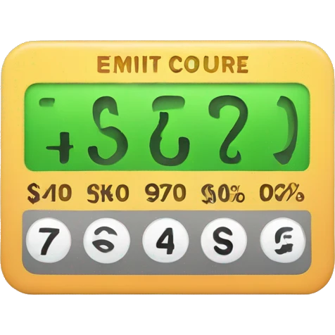 credit score graphic emoji