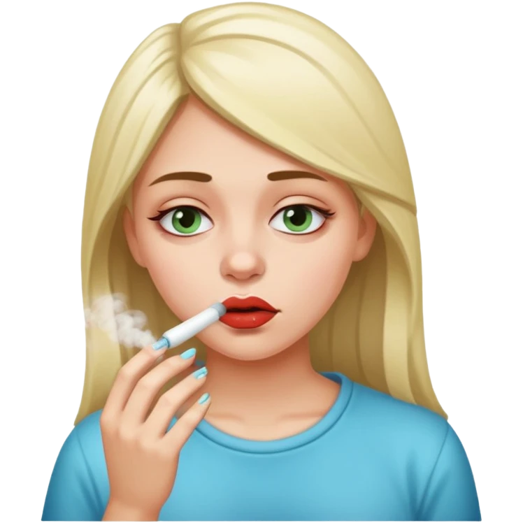 a girl snorting cocaine emoji