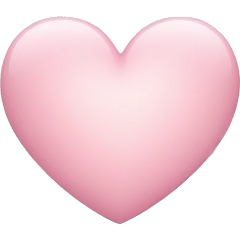 Light pink heart emoji