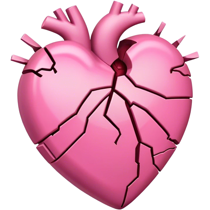 pink broken heart emoji
