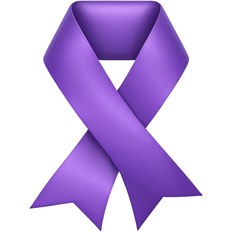 Purple ribbon emoji emoji