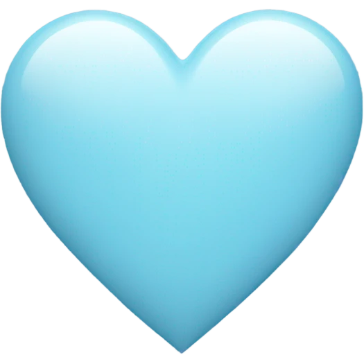 Light blue heart  emoji