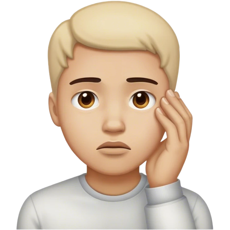 disappointed hand to the face  emoji