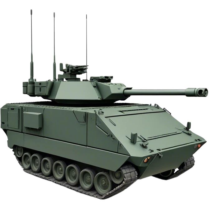 Stryker M1126 (2020) – Cinematic-realistic Stryker M1126 armored personnel carrier, its dark grey-green hull speeding down a war-torn street. The eight large tyres grip the cracked pavement as infantry hunker inside, the turret-mounted .50 cal machine gun scanning rooftops for threats under the eerie glow of distant fires. emoji