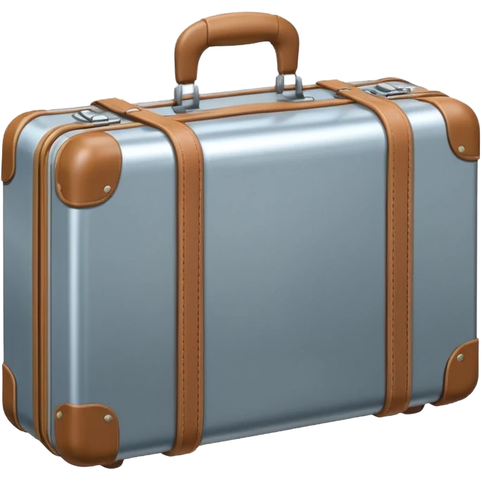3D icon of a suitcase , accented with #FF3D00, representing taking paid leave. Minimal and modern. emoji