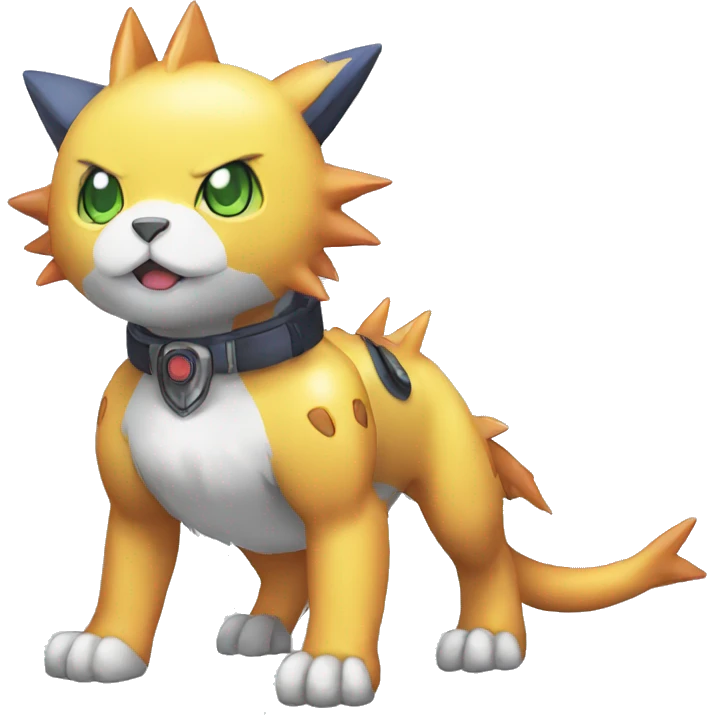  kawaii cool edgy Digimon-Fakemon-animal full body emoji
