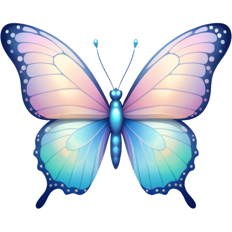 white pale pastel ombre sparkly butterfly with more bright obvious sparkles everywhere emoji