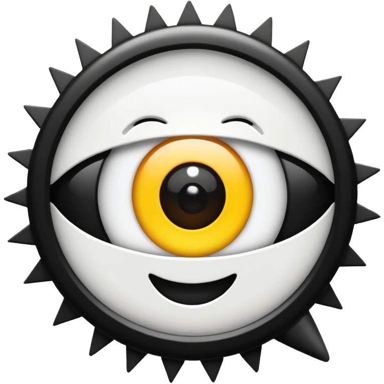 Minimalist emoji-style sticker of a wide open eye with a camera flash bursting into it. High contrast black and white with sharp lines. No gradients.
 emoji