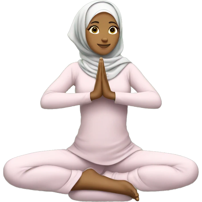 Hijabi-woman-doing-yoga-tree-pose emoji