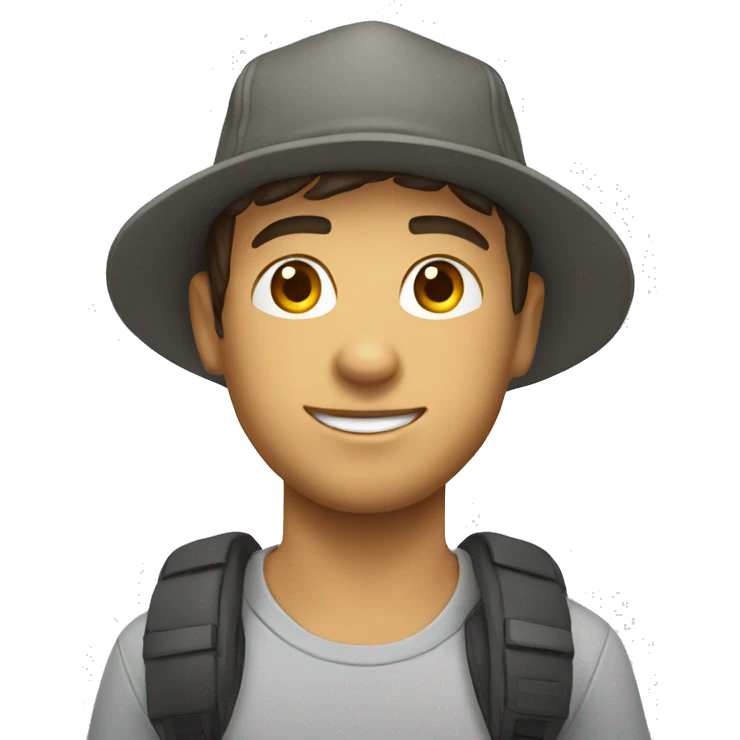 Avatar moreno con gorra emoji