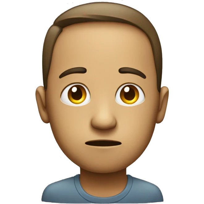 Sad person with $1 emoji