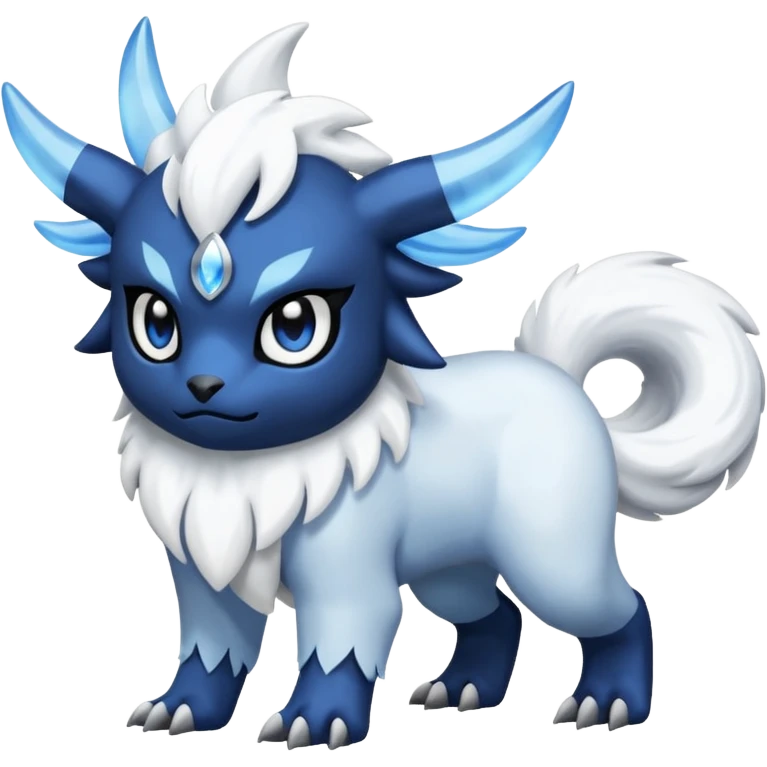 Shiny Absol-Amaura-Fakémon-hybrid-creature (full body)  emoji