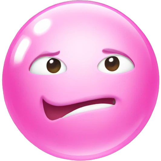 Pink bubble  emoji