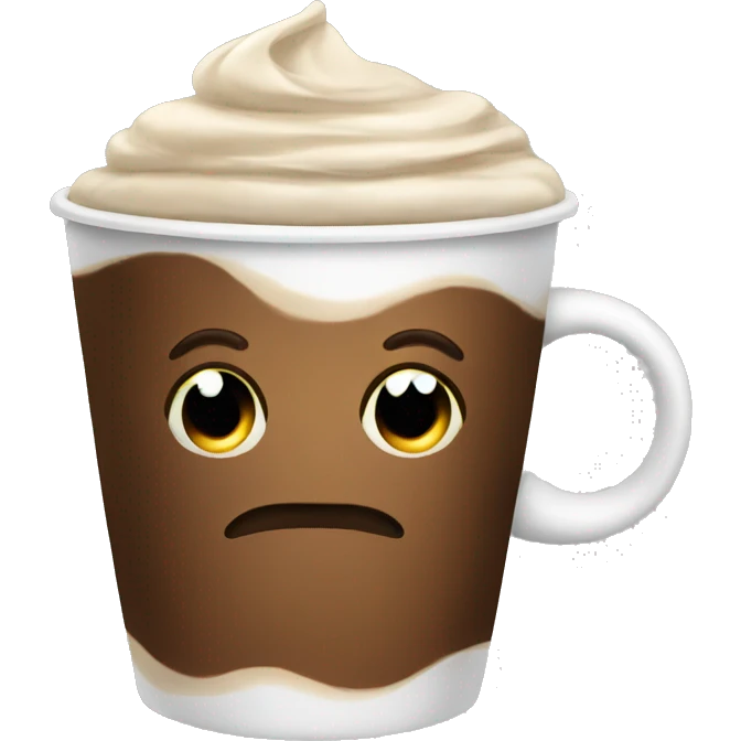 Coffee with bow emoji