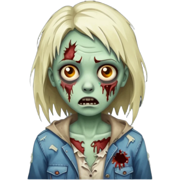Zumbi garota  emoji