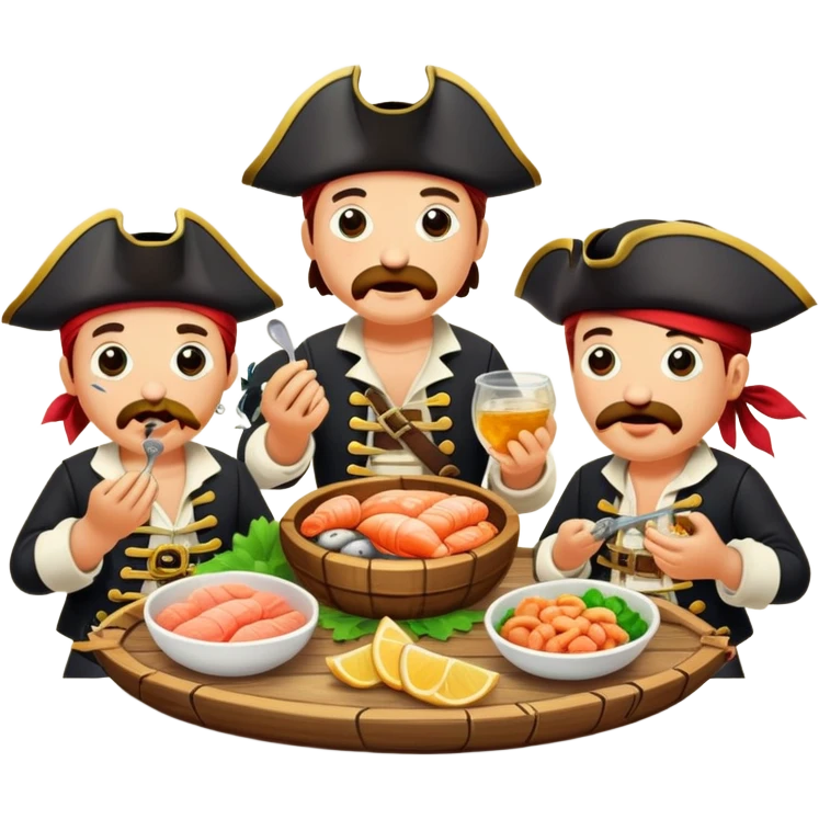 Pirates eating surstroming emoji