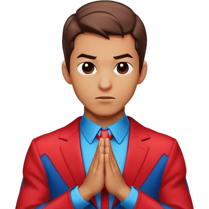 Spider-Man praying emoji
