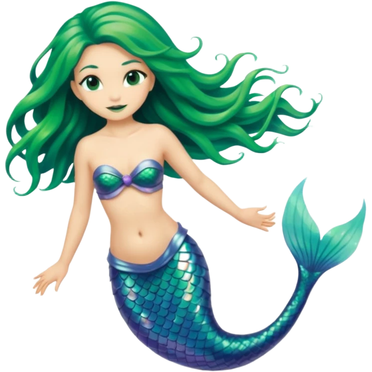 Alien mermaid emoji