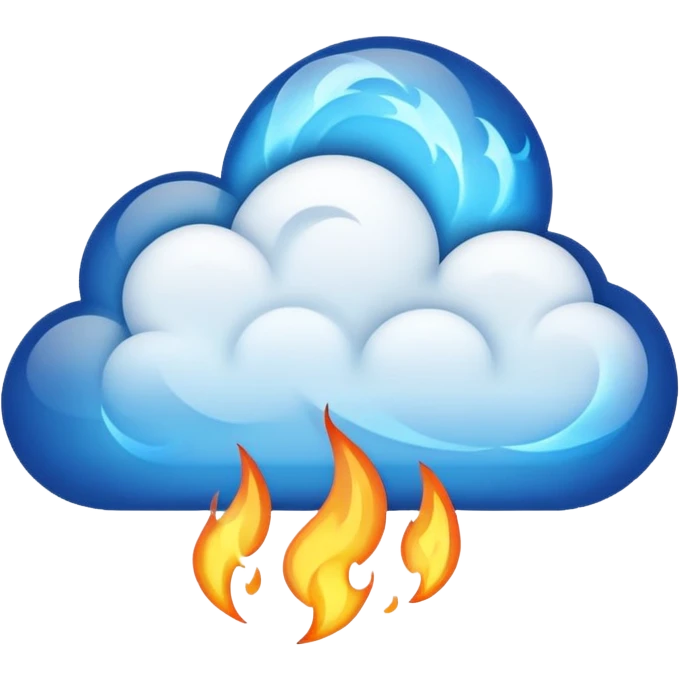 👻Fuego azul emoji