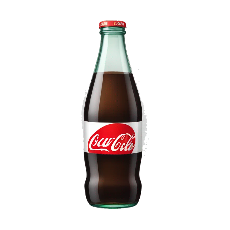 Empty coke glass bottle emoji
