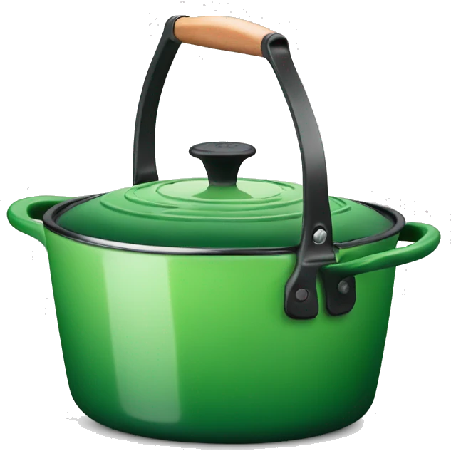 Green Le Creuset  emoji