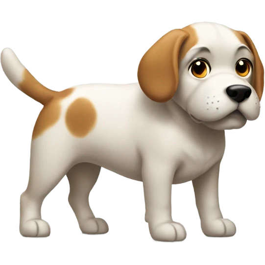 Dog with a big butt emoji