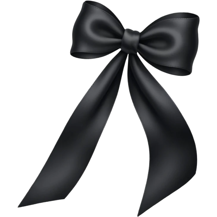 Black ribbon emoji