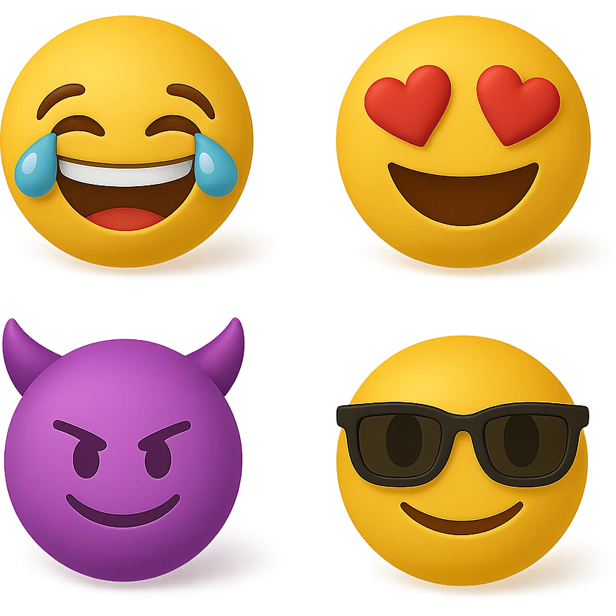 create this without background but keep all the shadows emoji