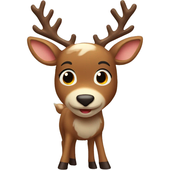rudolph happy and cute emoji