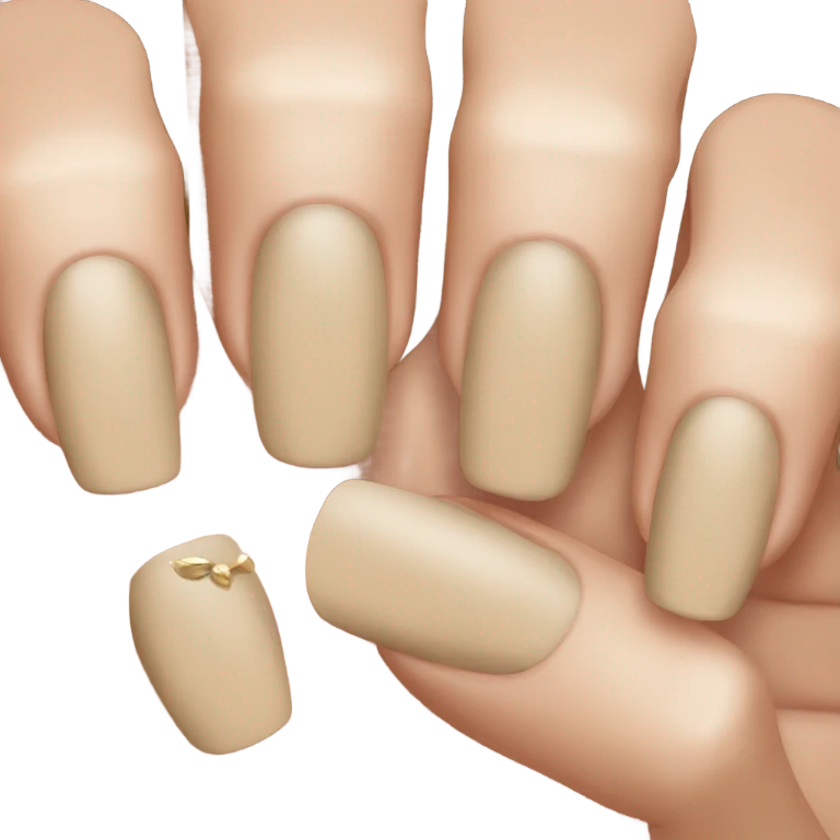 Beige nails  emoji