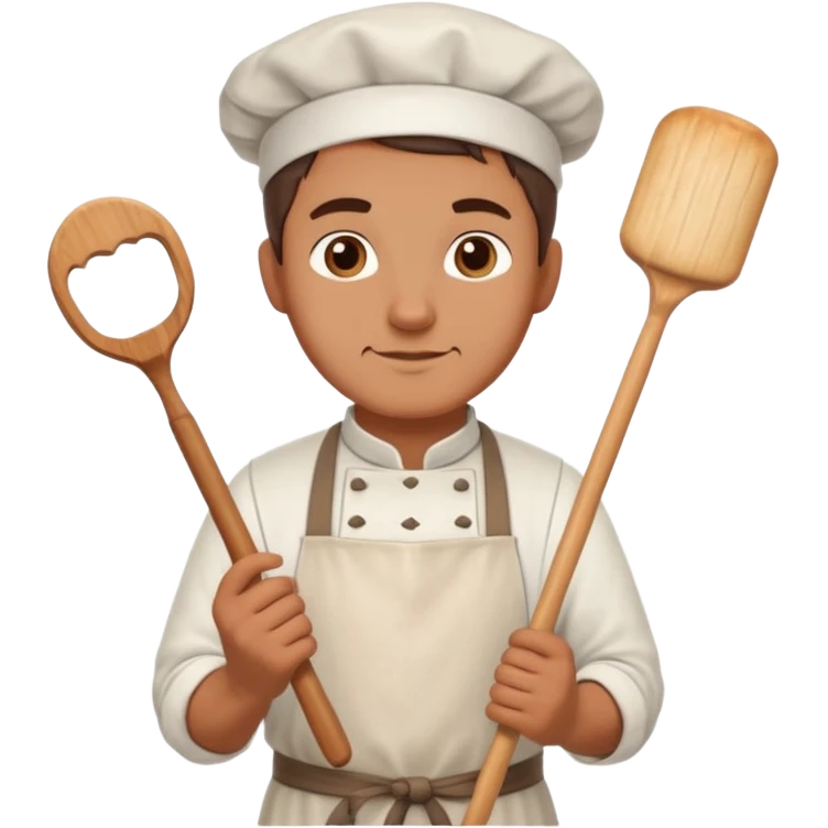 baker with rolling pin in Medieval Villagers emoji