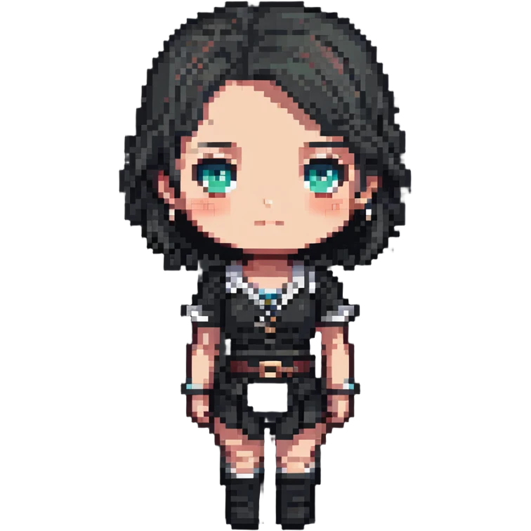 chibi female human character, short proportions, large head emoji