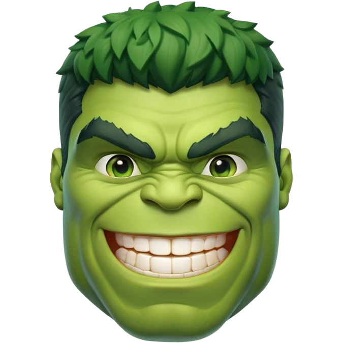 Hulk laughing  emoji