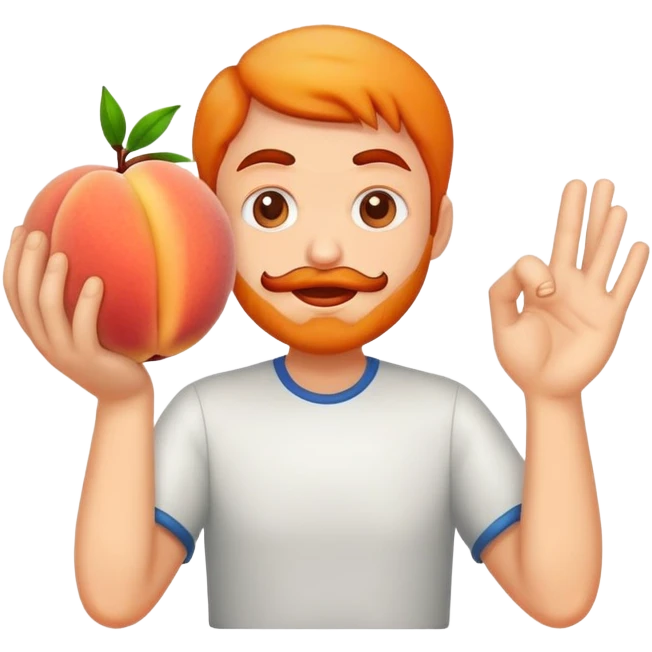 man slapping peach  emoji