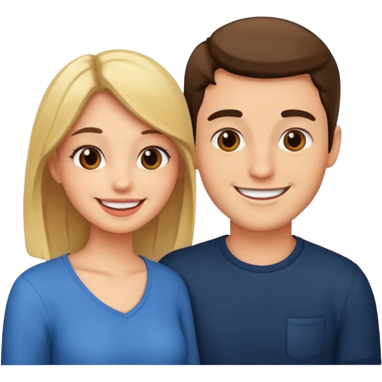 guy rizzing a girl emoji