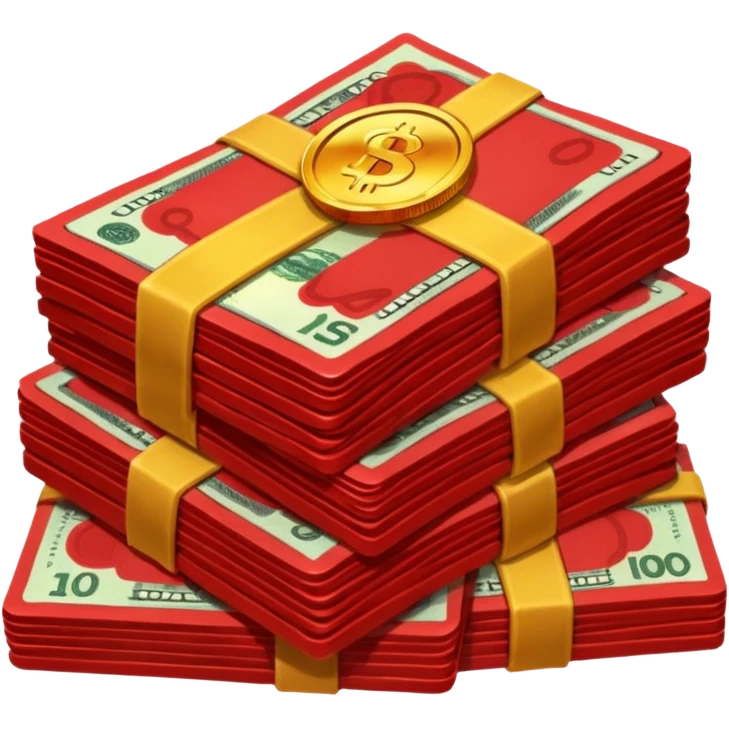 red color money emoji