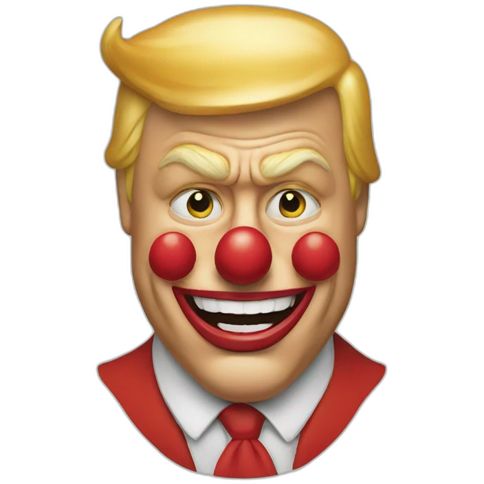 Donald Trump en clown emoji