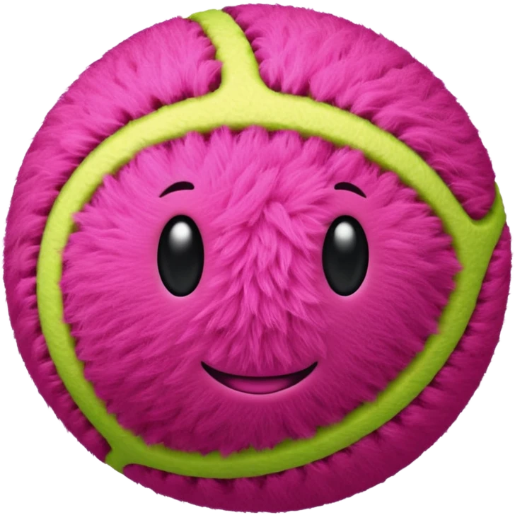 pink tennis ball emoji