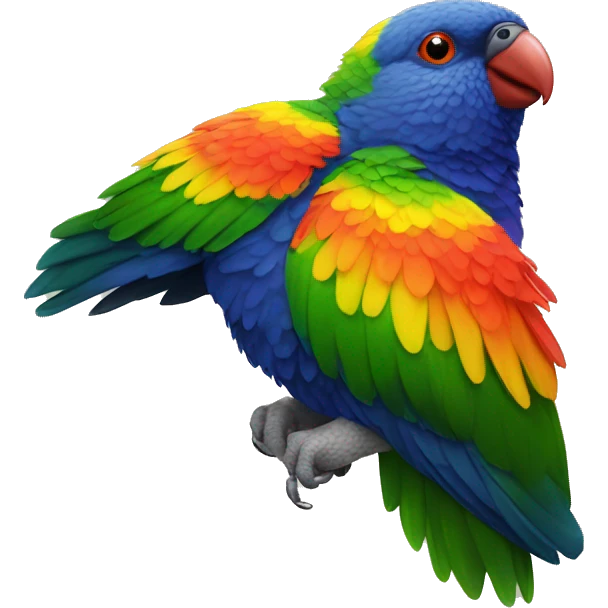 Rainbow lorikeet emoji